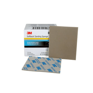 3M Softback Sanding Sponge 02601, 4-1/2 in x 5-1/2 in, (115mm x140mm), Ultrafine