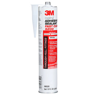 3M Marine Adhesive Sealant 5200FC, Fast Cure, White, 295 mL Cartridge