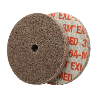 Scotch-Brite EXL Unitized Wheel, XL-UW, 6A Medium, 3 in x 1/4 in x 3/8in