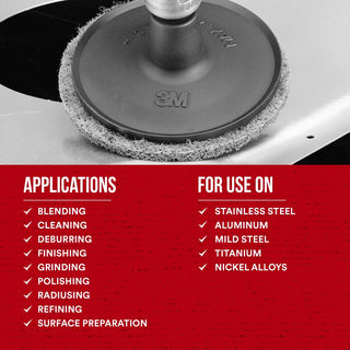 Scotch-Brite Roloc Surface Conditioning Disc, SC-DR, A/O Coarse, TR, 1in