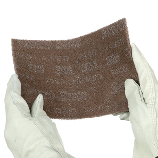 Scotch-Brite Heavy Duty Hand Pad 7440B, HP-HP, A/O Medium, Tan, 6 in x 9 in