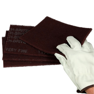 Scotch-Brite Hand Pad 7447, HP-HP, A/O Very Fine, Maroon, 6 in x 9 in