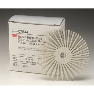 Scotch-Brite Radial Bristle Disc, 3/4 in x 1/16 in 6 Micron