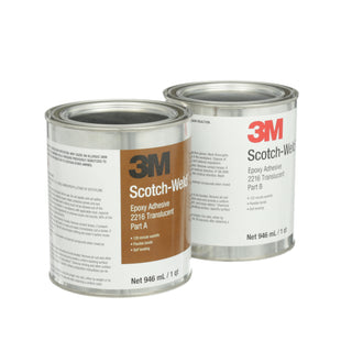 3M Scotch-Weld Epoxy Adhesive 2216, Translucent, Part B/A, 1 Quart