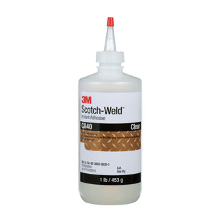 3M Scotch-Weld Instant Adhesive CA40, Clear, 1 Pound