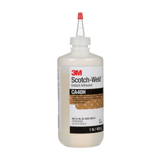 3M Scotch-Weld Instant Adhesive CA40H, Clear, 1 Pound