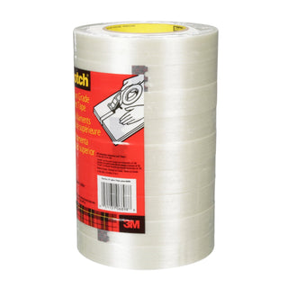 Scotch® Filament Tape 898, Clear, 24 mm x 55 m, 6.6 mil, 36 rolls percase