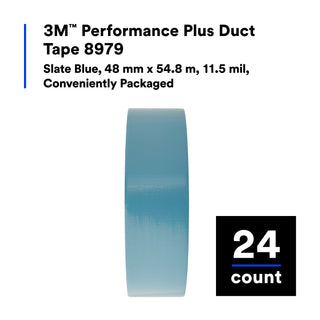 3M Performance Plus Duct Tape 8979, Slate Blue, 48 mm x 54.8 m, 12.1mil