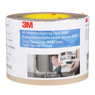 3M All Weather Flashing Tape 8067 Tan, 4 in x 75 ft, 12 rolls per case