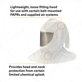 3M Hood Assembly H-412/07044(AAD), with Collar and Hardhat 1 EA/Case