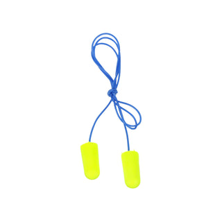 3M E-A-Rsoft Yellow Neons Earplugs 311-1250, Corded, Poly Bag,Regular Size