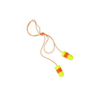 3M E-A-Rsoft SuperFit Earplugs 311-1254, Corded, Poly Bag, RegularSize