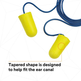 3M E-A-R TaperFit 2 Earplugs 312-1224, Corded, Large Size