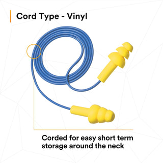 3M E-A-R UltraFit Earplugs 340-4002, Corded, Carrying Case