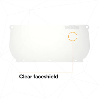 3M Clear Polycarbonate Faceshield WP98, 82543-00000, Flat Stock