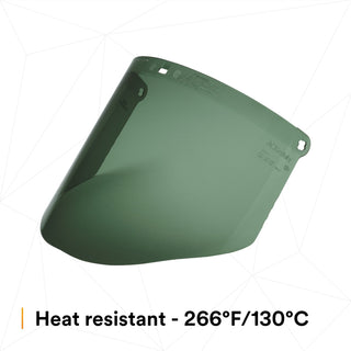 3M Polycarbonate Faceshield WP96C, Dark Green, 82702-00000, Molded