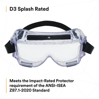 3M Centurion Safety Splash Goggle 454AF