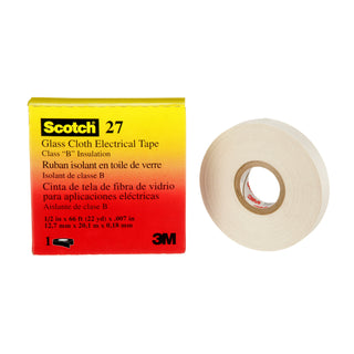 3M Glass Cloth Electrical Tape 27, 1/2 in x 66 ft