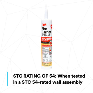 3M Fire Barrier Sealant CP 25WB+, Red, 10.1 fl oz Cartridge