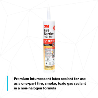 3M Fire Barrier Sealant CP 25WB+, Red, 10.1 fl oz Cartridge