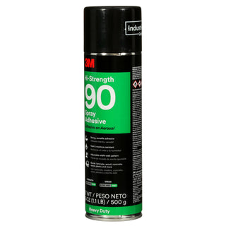 3M Hi-Strength Spray Adhesive 90, Clear, 24 fl oz Can (Net Wt 17.6 oz)