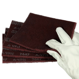 Scotch-Brite Hand Pad 7447B, HP-HP, A/O Very Fine, Maroon, 6 in x 9 in