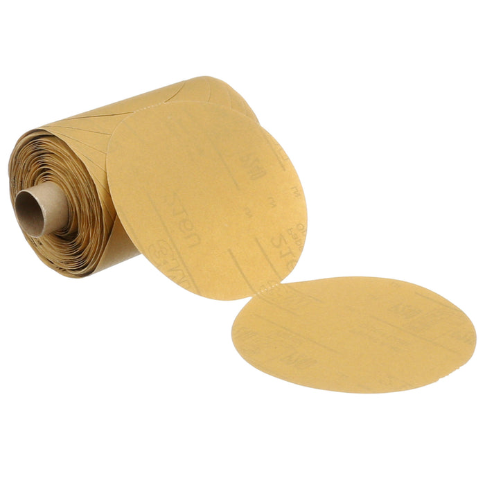 3M Stikit Gold Paper Disc Roll 216U, P320 A-weight, 5 in x NH, Die500X