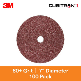 3M Cubitron II Fibre Disc 982C, 60+, 7 in x 7/8 in, Die 700BB