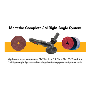 3M Cubitron II Fibre Disc 982C, 60+, 4 in x 5/8 in, Die 400FF, 25/Bag