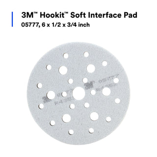 3M Hookit Soft Interface Pad, 05777, 6 x 1/2 x 3/4 inch, 10 pads percase