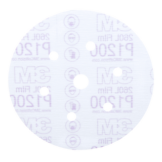 3M Hookit Finishing Film Abrasive Disc 260L, 01068, 6 in, Dust Free,
P1200