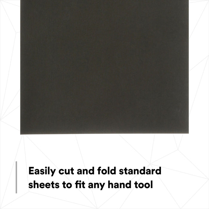 3M Wetordry Abrasive Sheet 213Q, 02036, P600, 9 in x 11 in, 50 sheetsper carton