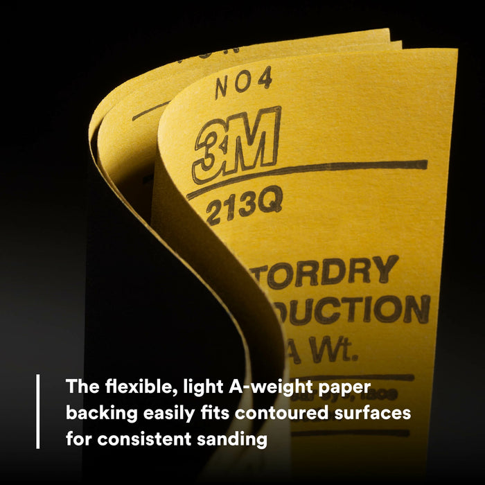 3M Wetordry Abrasive Sheet 213Q, 02038, P400, 9 in x 11 in, 50 sheetsper carton