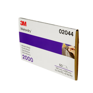 3M Wetordry Abrasive Sheet 401Q, 02044, 2000, 5 1/2 in x 9 in