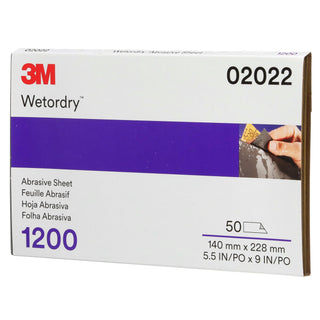 3M Wetordry Abrasive Sheet 401Q, 02022, 1200, 5 1/2 in x 9 in