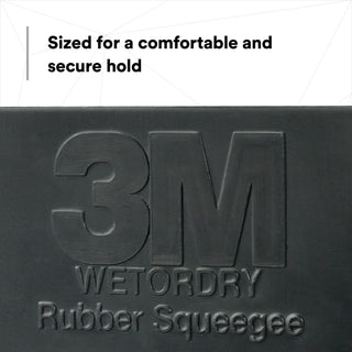 3M Wetordry Rubber Squeegee, 05517, 2-3/4 in x 4 1/4 in