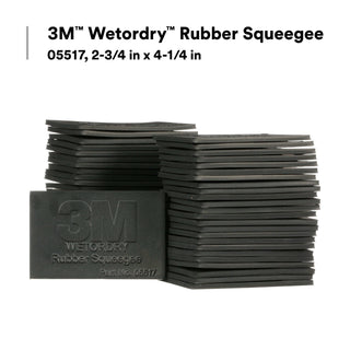 3M Wetordry Rubber Squeegee, 05517, 2-3/4 in x 4 1/4 in