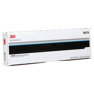 3M Strip Calk, 08578, Black, 1 ft Strips, 60 per carton, 12 cartons percase