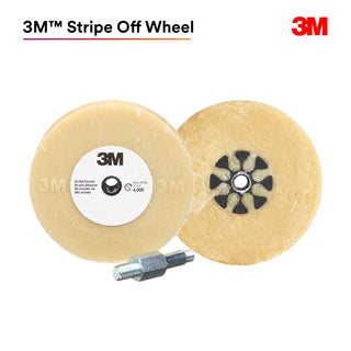 3M Stripe Off Wheel, 07498, 4 in x 5/8 in, with Mandrel