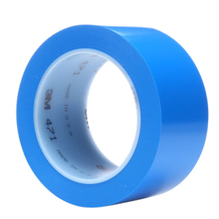 3M Vinyl Tape 471, Blue, 2 in x 36 yd, 5.2 mil