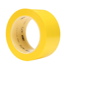 3M Vinyl Tape 471, Yellow, 2 in x 36 yd, 5.2 mil