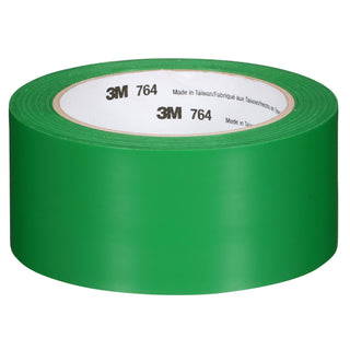 3M General Purpose Vinyl Tape 764, Green, 2 in x 36 yd, 5 mil, 24 Roll/Case