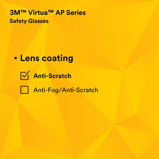 3M Virtua AP Protective Eyewear 11817-00000-20 Amber Hard Coat Lens