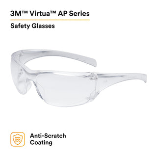 3M Virtua AP Protective Eyewear 11819-00000-20, Clear Hard Coat Lens