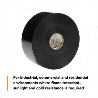 Scotch® Vinyl Electrical Tape Super 88, 1-1/2 in x 36 yd, Black