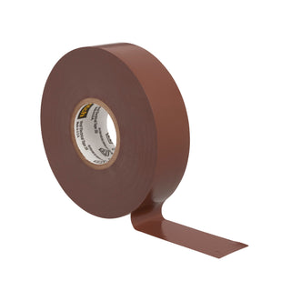 Scotch® Vinyl Color Coding Electrical Tape 35, 3/4 in x 66 ft, Brown