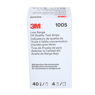 3M Low Range Oil Quality Test Strips 1005, 40 Strips/Bottle