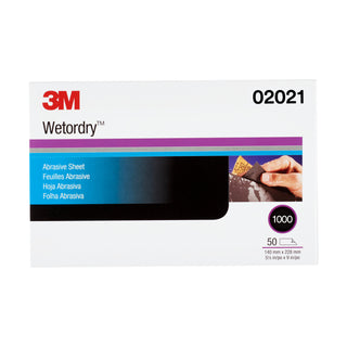 3M Wetordry Abrasive Sheet 401Q, 02021, 1000, 5 1/2 in x 9 in