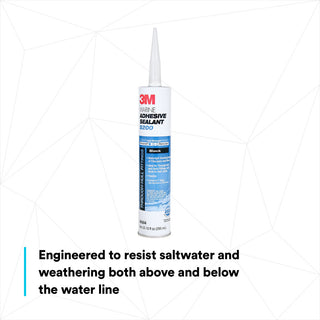 3M Marine Adhesive Sealant 5200, Black, 295 mL Cartridge