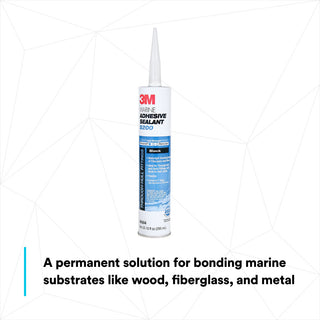 3M Marine Adhesive Sealant 5200, Black, 295 mL Cartridge